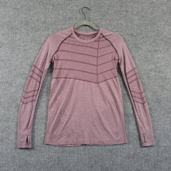 oiselle Tops - Oiselle Shirt Womens Small Pink Birds Of A Feather Running Long Sleeve Athletic